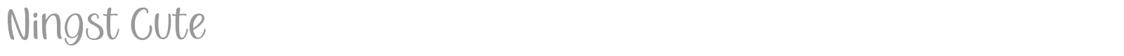 Ningst Cute font preview